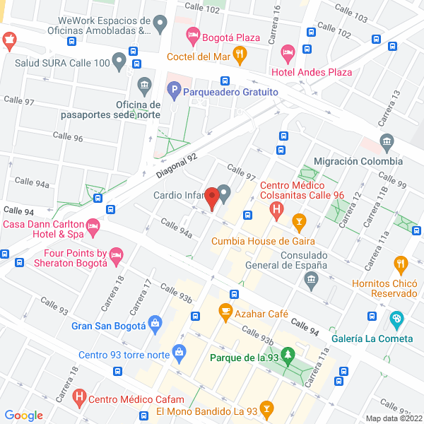 Map of Lounge Gourmet 95