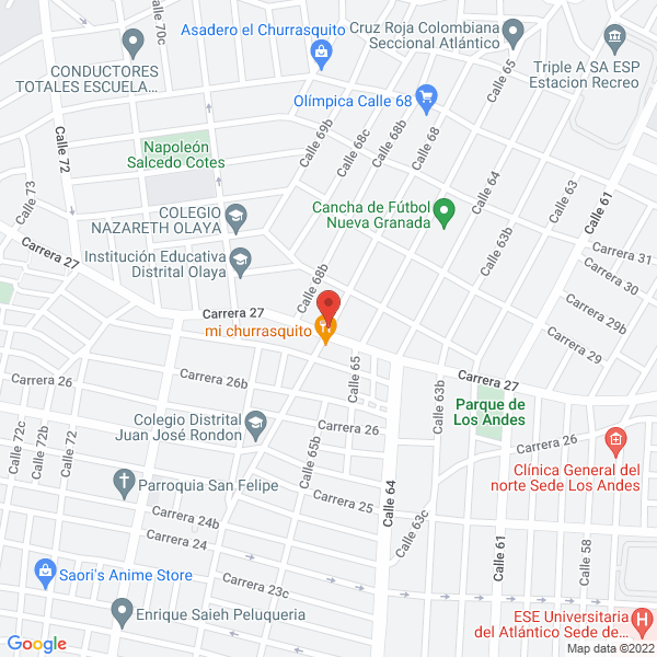 Map of Lubricantes La 27 Olaya
