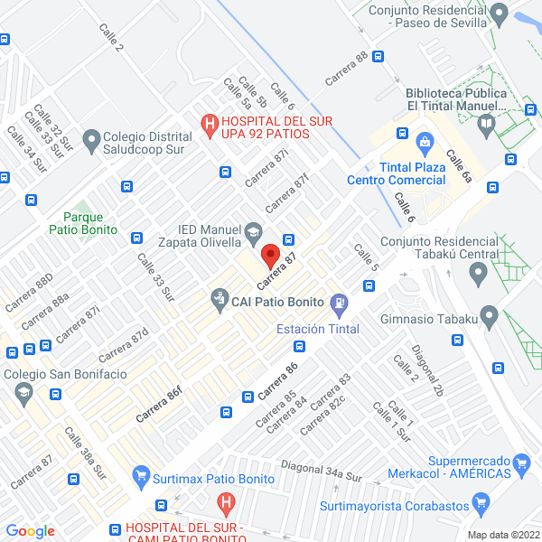 Map of Mascomer Y Cía. Ltda.
