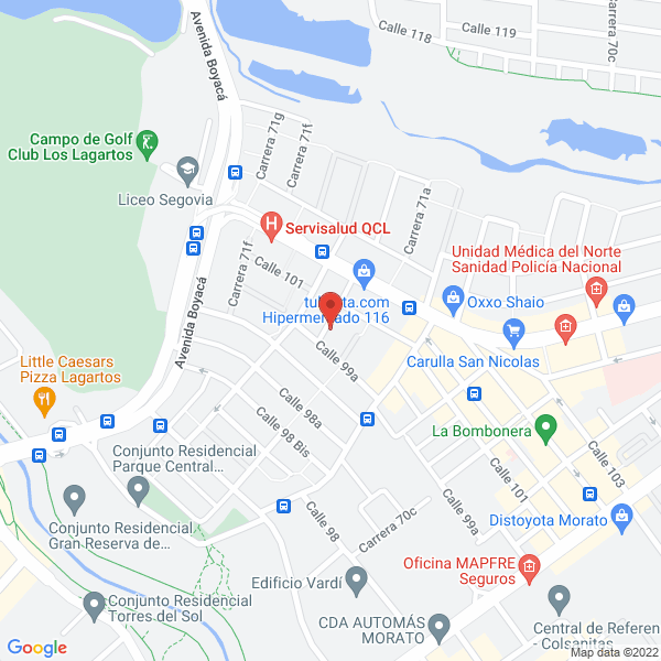 Map of Obras Y Equipos Ltda