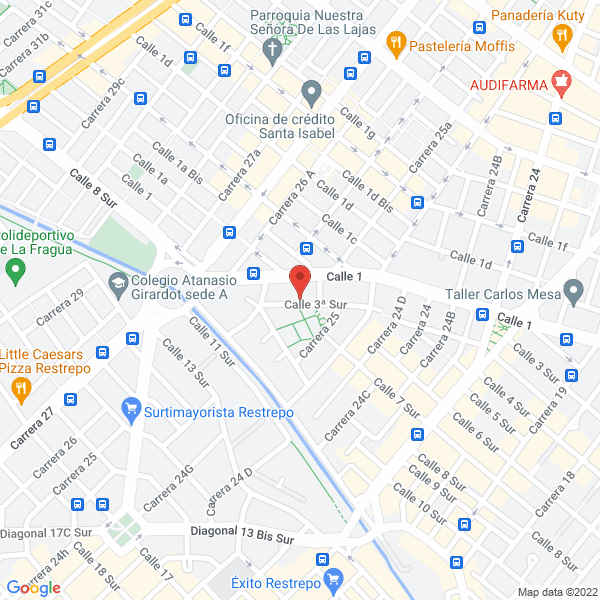 Map of Obras Y Equipos M&M S.A.S.