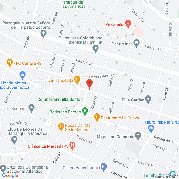 Map of Ofiexpot S.A.S