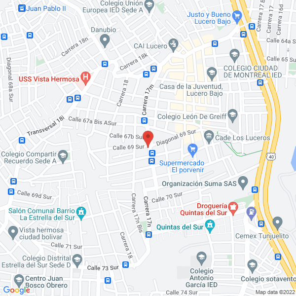 Map of Ofilimpio Ltda.