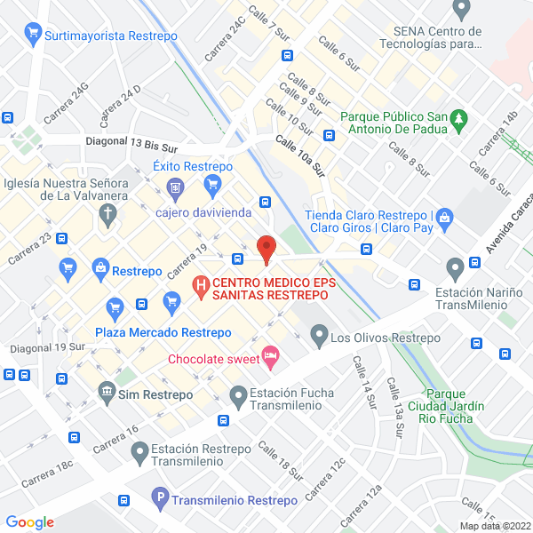 Map of Médicos Y Enfermeros S.A.