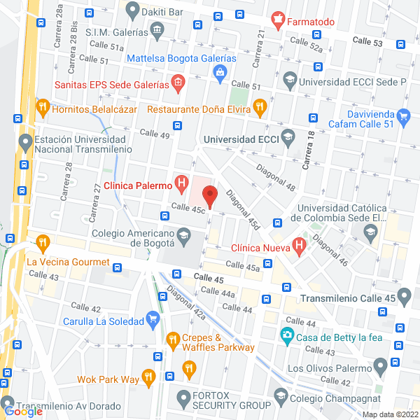 Map of Medicos Intensivistas S.A.S.