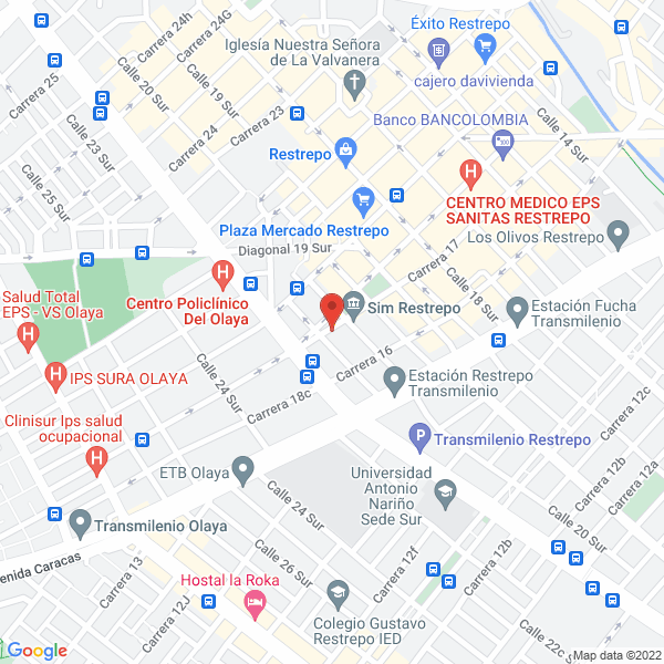 Map of Mega Archivos S.A.S.
