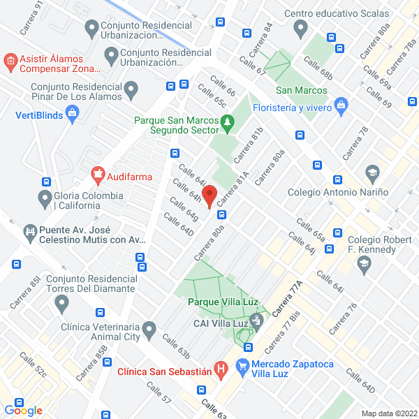 Map of Mega Obras Group S.A.S.