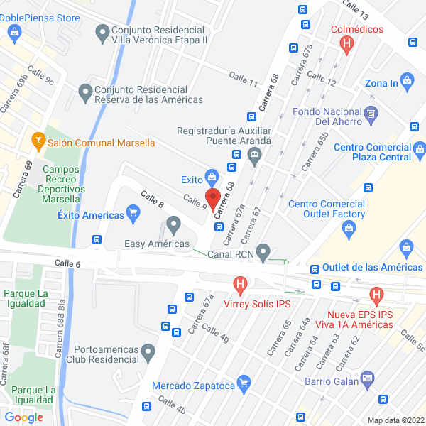 Map of Mega Dotaciones Lb