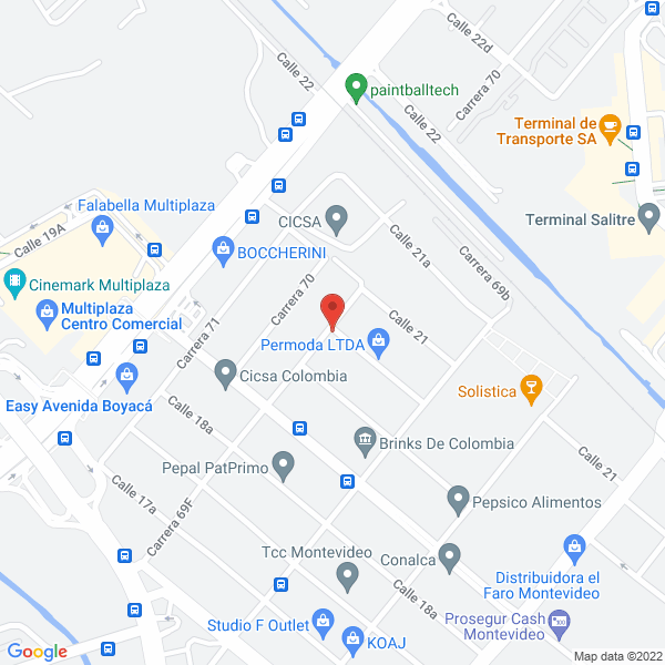 Map of Rawmco S.A.S.