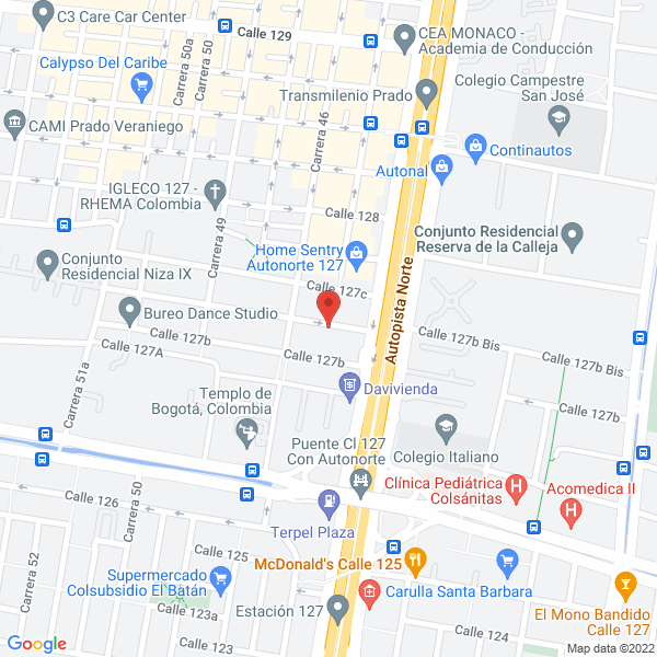 Mapa de Rayco Ltda. (Rodrigo Aristizabal Y CIA. Ltda.)
