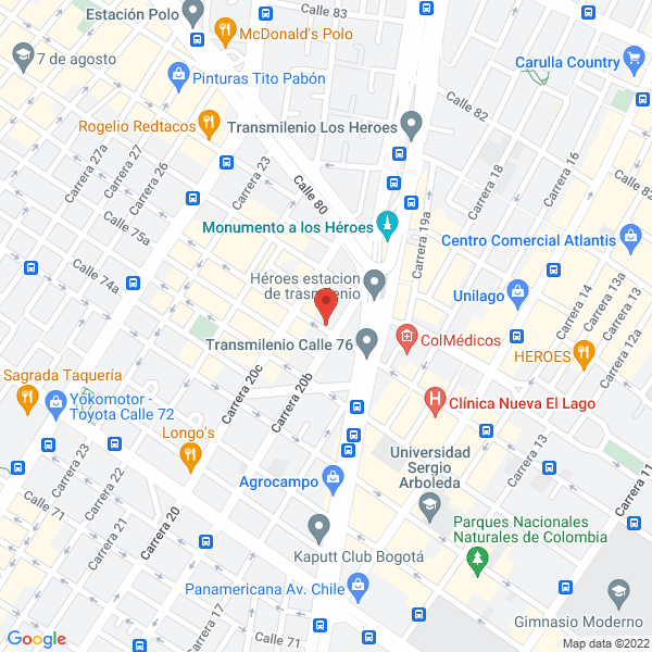 Mapa de Rce Arquitectos