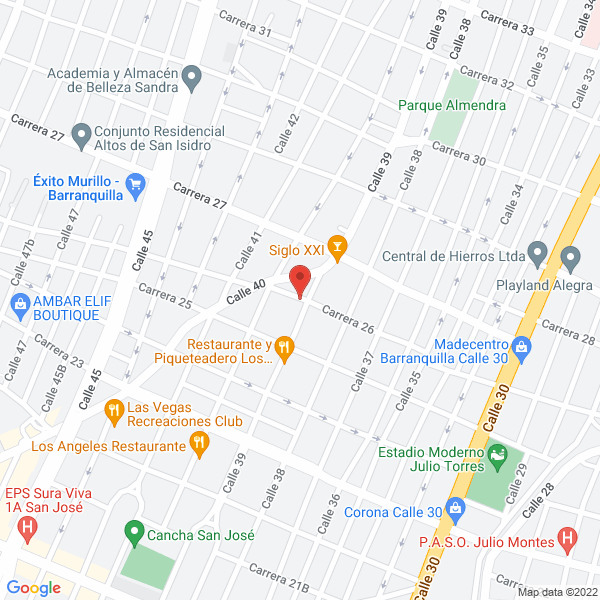 Map of Rectificadora La Milesima
