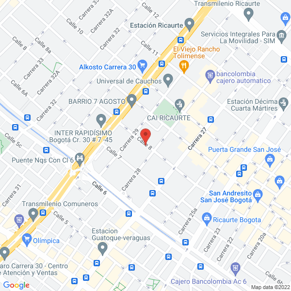 Mapa de Perfimetales Y Láminas Ltda.
