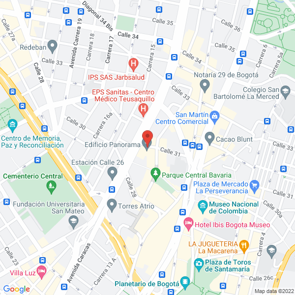 Map of Master Detector Colombia S.A.S.
