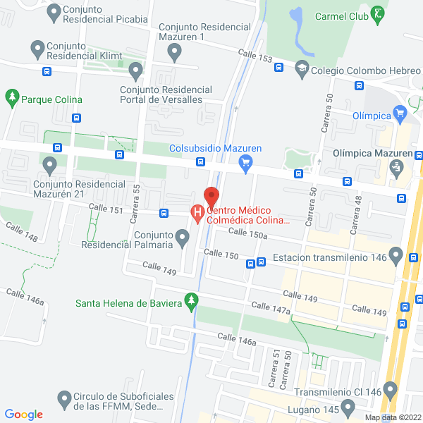 Map of Mauricio Gallego Y Cúa. Ltda.