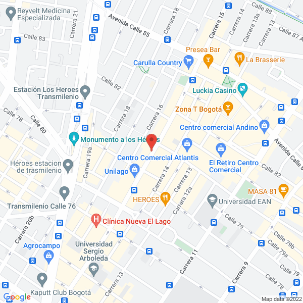 Map of Rent2Go & Cia Ltda.