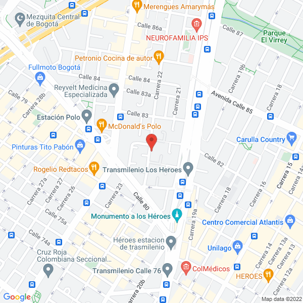 Map of Rentametric Colombia S.A.S.