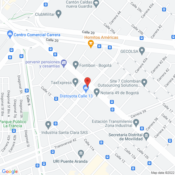 Map of Reparaciones Bolívar & Asociados S.A.S.