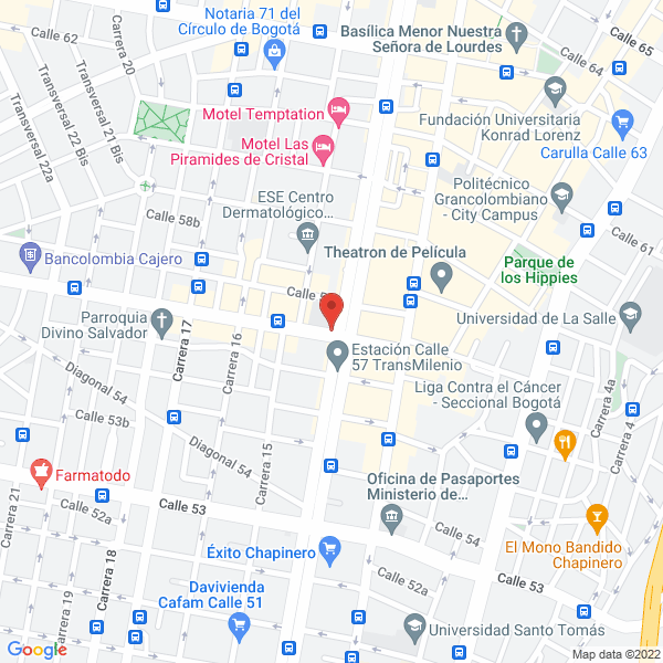 Map of Representaciones Coasirves Ltda.