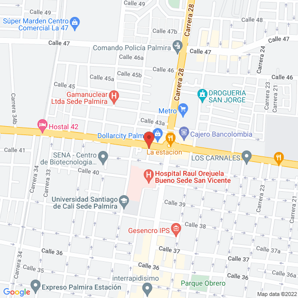 Map of Pisos & Acabados De Palmira