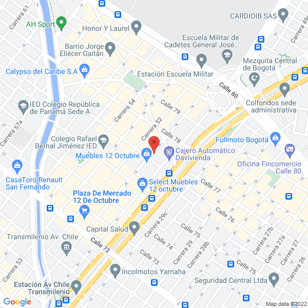 Map of Mecedora Momposina