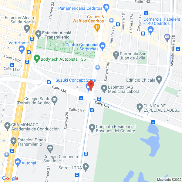 Map of Restaurante Bar Bistro - Rouge