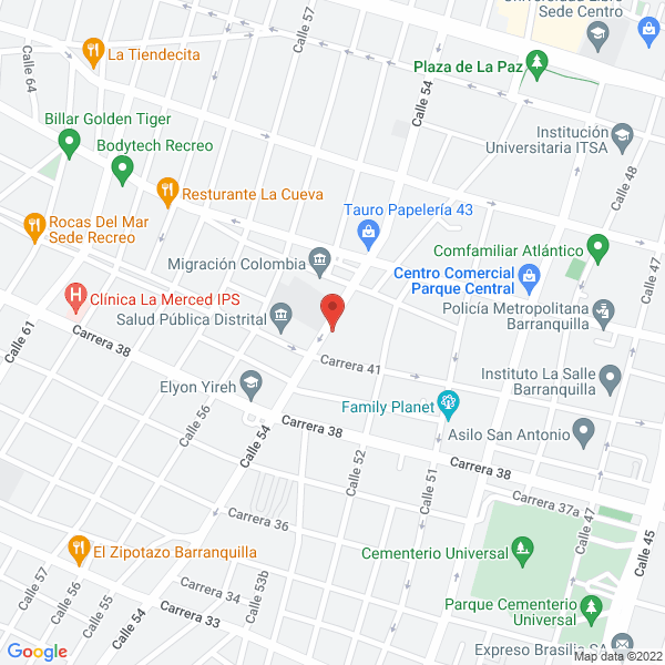 Map of Restaurante El Sancochazo