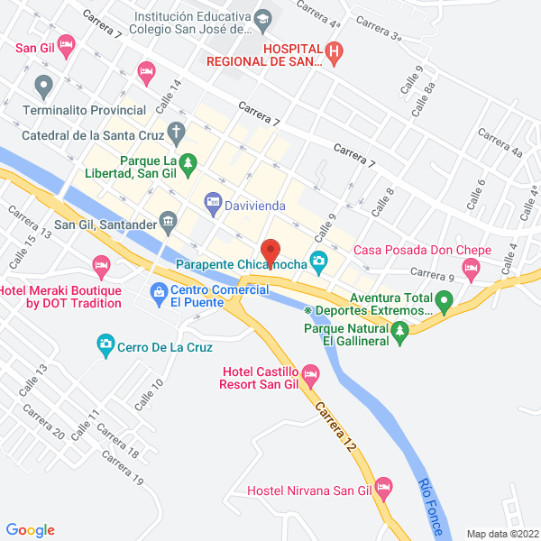 Map of Restaurante El Tony Santandereano