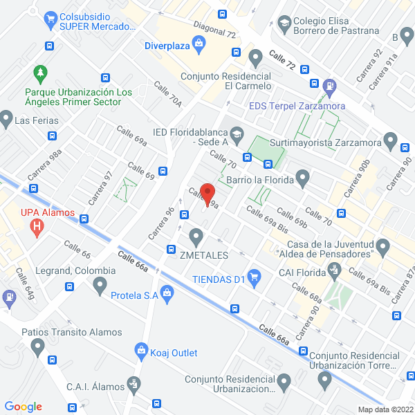 Map of Productos Coquito Ltda