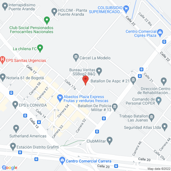 Map of Productos De Protección Y Seguridad Industrial