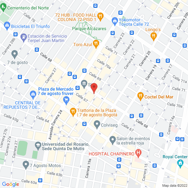 Map of Productos Para La Construccion Y Remodelacion S.A.S.