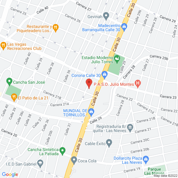Map of Productos Yupi S.A.S.
