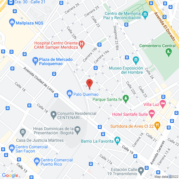 Map of Produmallas R.C Ltda