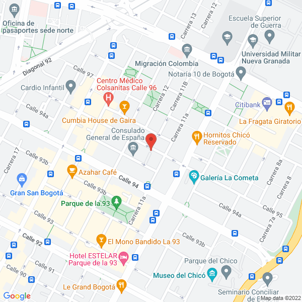Map of Club Del Vino