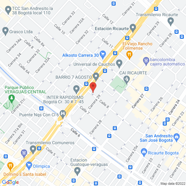 Map of Metales Estructurales Ltda.