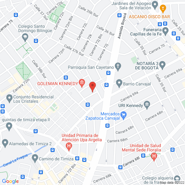 Map of Metalfacor Ltda.