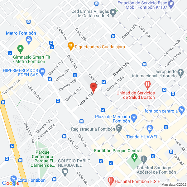 Map of Metálicas D.H.