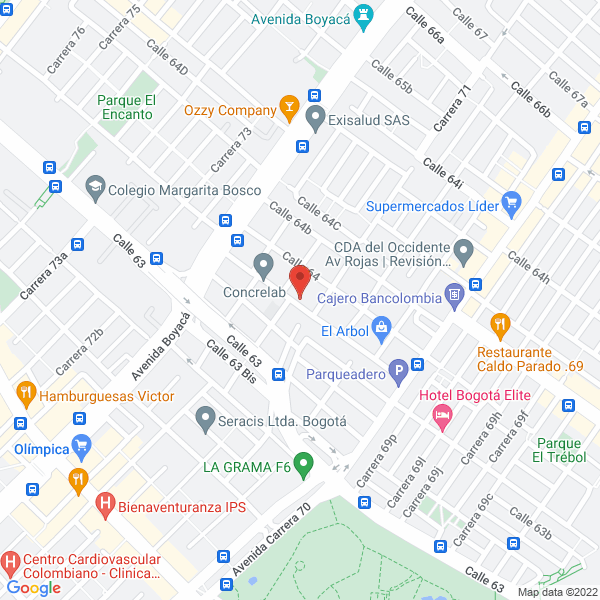 Map of Postres & Refrigerios Compañía Alimenticia S.A.S.