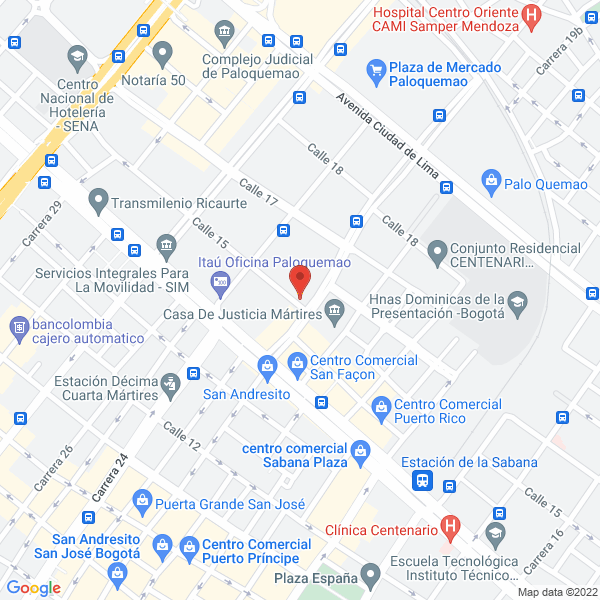 Map of Dishegro S.A.S.