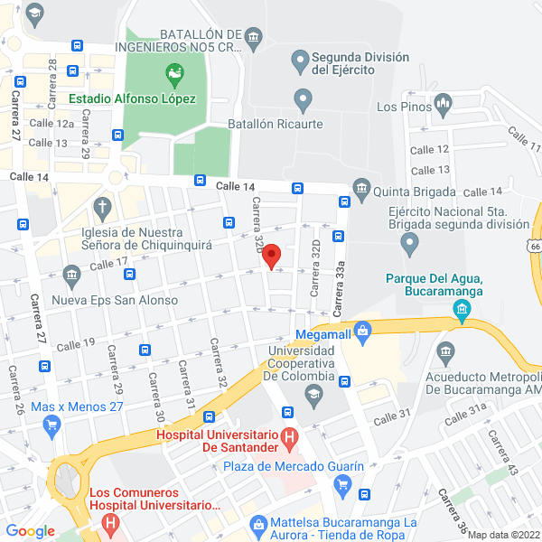 Map of Floristería Los Frutales