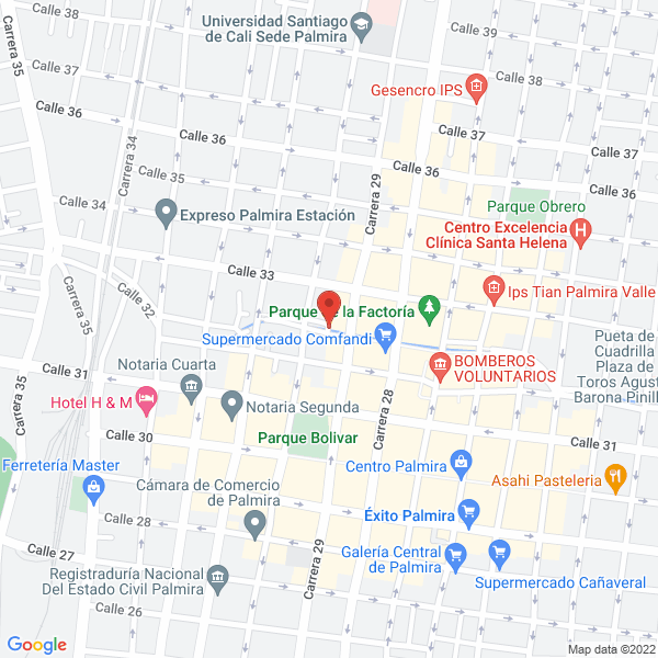 Map of Unidad Médica Y Odontológica Especializada