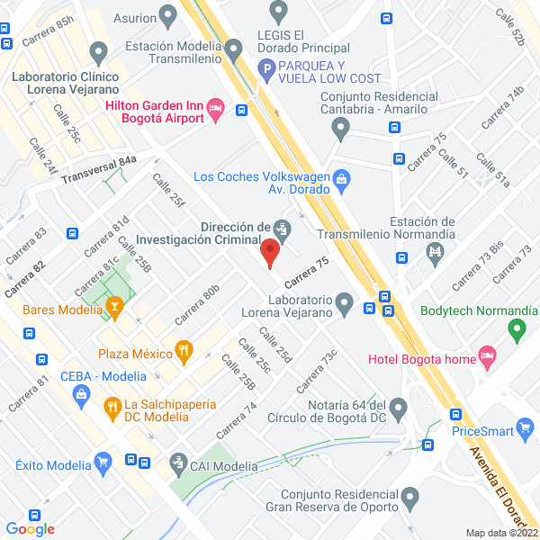Map of Air Med Oxinal