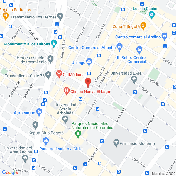Map of Agencia De Viajes Turiscol Ltda.