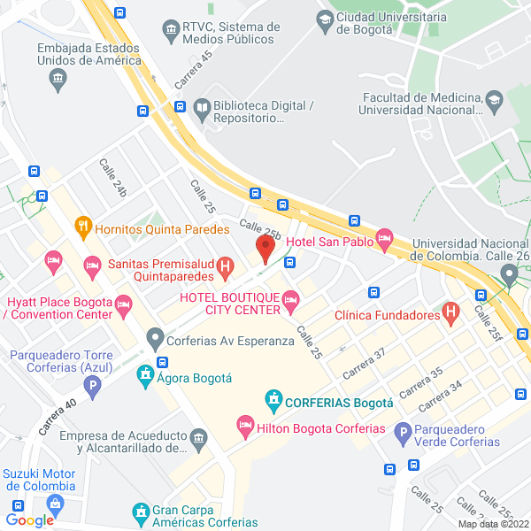 Map of Agroaguas Y Motores Ltda.