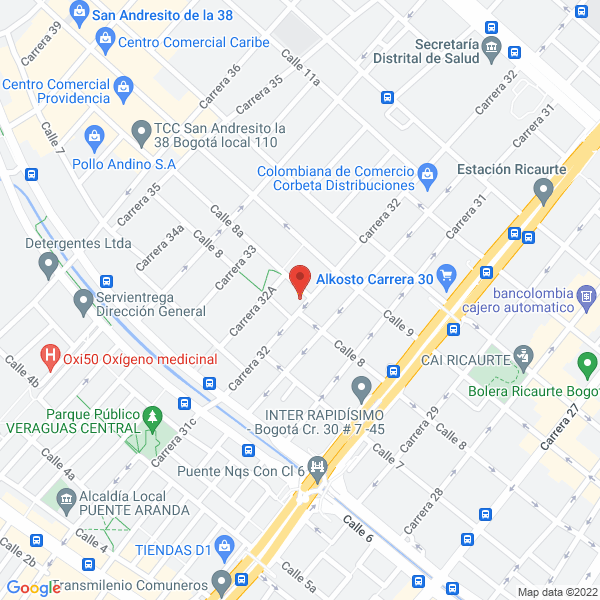 Map of Agroindustriales Sas