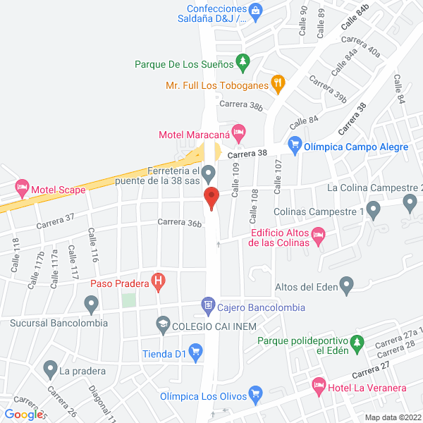 Map of Agro Riegos De Colombia
