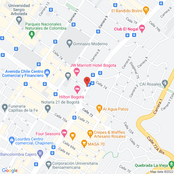 Map of Alarmas Contra Robo Protekto