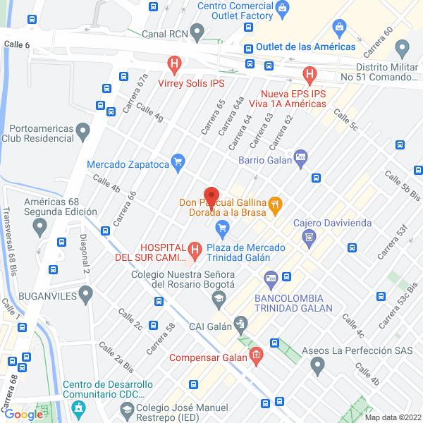 Map of Al Equipos Perforaciones Horizontales S.A.S.