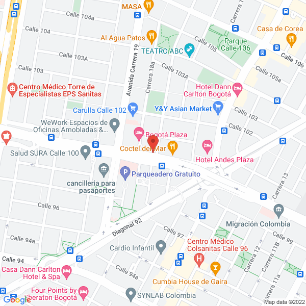 Map of Alejandro Atuesta Y Asociados Ltda.