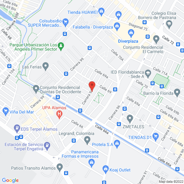 Map of Aire Acondicionado Wolfco Ltda.